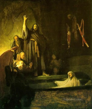 Rembrandt van Rijn Painting - La resurrección de Lázaro Rembrandt